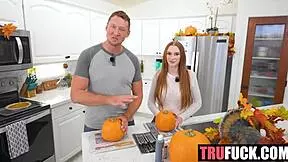 Halloween pierced teen harley love paris pie hides secret ass eating skills