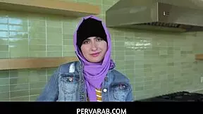 Pervarab Wet Dream: Angeline Red Deepthroats Cock with Tits and Pussy Tease