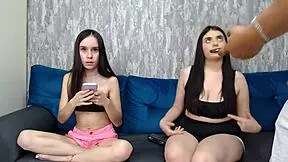 wanna see this real petite teen milking and sucking like crazy?