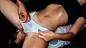 Huge Latina Brunette Begs Stepbro Not to Creampie Tight Pussy!