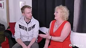 hey, british milf claire knight's huge tits bounce while horny stud chris fucks her shaved pussy hard