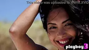 omg cute asian petite babe posing sexy then stripped naked outdoors 🔥👙🌳