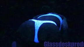 > scarlett johnson i spy n cum on blacklit panties uh