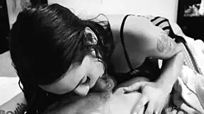 wanna see this young venezuelan couple fuck rough in hot black and white scene?