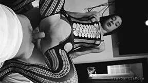 wanna see this young venezuelan couple fuck rough in hot black and white scene?