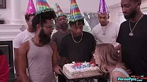 coco lovelock celebrates birthday slurping huge black cocks deepthroat style