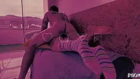 Horny Blonde Teen Begs for Rimjob and Moans in Ecstasy