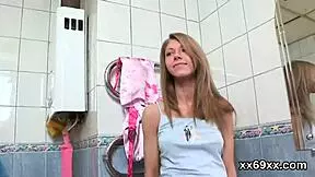 man helps doctor examine hymen then rides shaved virgin nympho patient close up