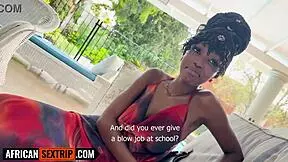 Submissive Big Tits Ebony Teen Deepthroats Thick White Cock In Hookup Frenzy!