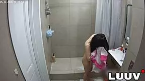 Beautiful homemade brunette Luuv shares her real life daily routine in amateur video