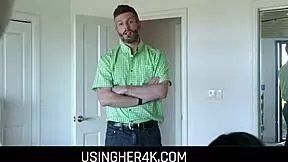 freeuse petite teen fucktoy gets pounded by stepdad on patricks day in usingher4k scene