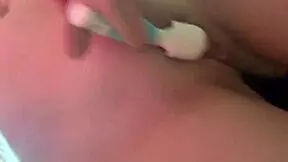 wanna see this skinny babysitter vibe tight pussy on dildo with buttplug??