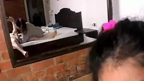 A college coed practices her blowjob skills on a dick until it cums right in her mouth