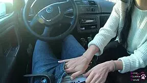 so this girl next door gives me a sloppy car blowjob then swallows every drop