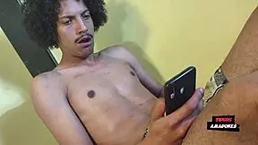 Horny old brazilian milf bends over in the living room for young guy's monster cock doggystyle cum in mouth