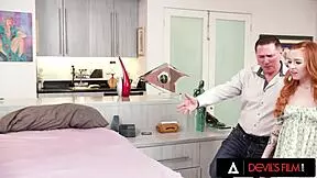 petite redhead teen swinger madi collins joins older man for group banging licking and deepthroat action at swingers party