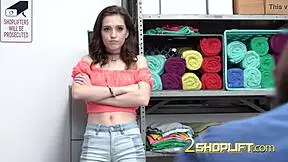 BEAUTIFUL SHOPLIFTER BRUNETTE Gets BENT OVER And DOGGYSTYLED By PETE