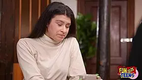 funsize petite teen babe gets her tight pussy nailed hard by monster cock