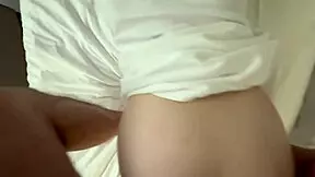 delivery guy pounds my pussy hard then creampies deep inside me!