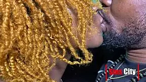 kofi bends over his petite ebony student doggystyle