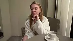 delivery guy pounds my pussy hard then creampies deep inside me!