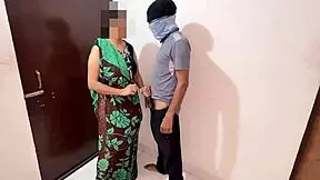 indian kamwali chubby maid bends over for boy's big cock doggystyle cash