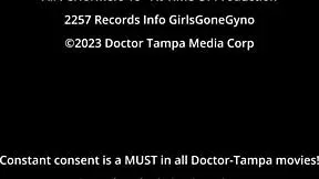 mara luv grabs vibrator from doc's drawer then aria nicole walks in mid-gyno exam fetish