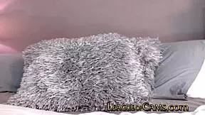 can you handle this busty hispanic girl squirting hard while fucking herself on cam