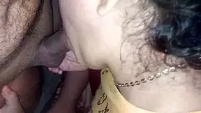 my best friend's mouth fills with my massive cumshot after deep blowjob