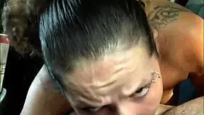 busty petite hooker lip ring deepthroat creampie public street fuck unaware