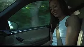 Petite German bends over for monster cock car ride deal?