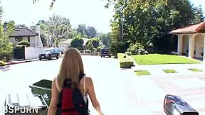 sexy blonde american teen loves riding cowgirl and doggystyle her tight pussy on hard cock missionary style