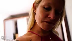 reunited in hotel milf blonde lingerie interracial bbc fucking petite shaved pussy cowgirl cum