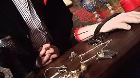 horror shop teens spitroast bent over doggystyle cum facials stockings cage