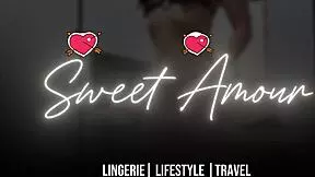 Petite 18+ tries sheer dress lingerie thong showing breasts