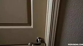 Busty mature stepmom takes stepson cock deepthroat pov