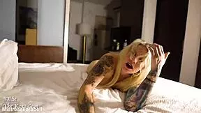 reunited in hotel milf blonde lingerie interracial bbc fucking petite shaved pussy cowgirl cum