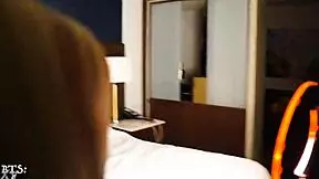 reunited in hotel milf blonde lingerie interracial bbc fucking petite shaved pussy cowgirl cum