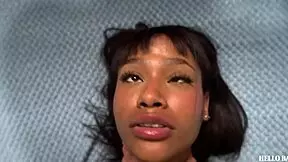 Sexy latina ebony swallows my dick then pussy pounded hard