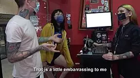 cock piercing leads to wet threesome happy ending with mei pang and john lemon