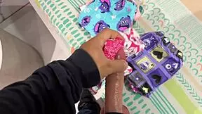 pervy stepdad rubs dirty cock on teen's tight pussy before rough kinky fucking 😈🍆💦