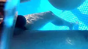 pregnant milf with big tits fucks poolside showing off cumshot for horny neighbors