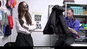 hey shoplifter teen alexia anders caught fingering then fucked hard by cop