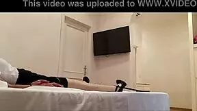 milf tied up in stockings heels gets pussy pounded rough