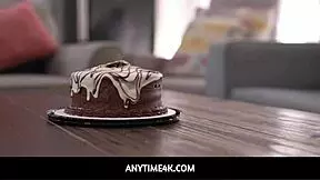 step sisters threesome with stepdad on birthday, freeuse fun?