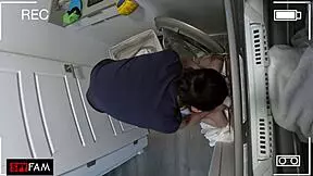 STEPSIS STUCK! Stepbro FUCKS Her Dryer-Free!