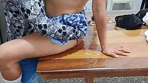 old man ravishes young 18+ latina student's big tits curves.