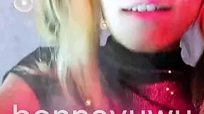 bonneyuwu dances sexy in white skirt pigtails argentine petite tease