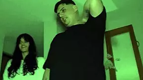 Girlfriend Keila Bassi and Yael STC take turns choking on lucky old man's huge cock