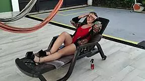 hey you put that sunscreen on my fat latina ass now and fuck me with your monster cock